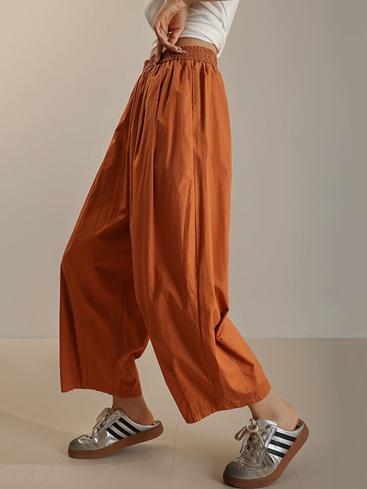 Elastic Waist Balloon Pants_BDHL7514