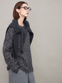 Snowflake Patterned Large Pullover_BDHL6611