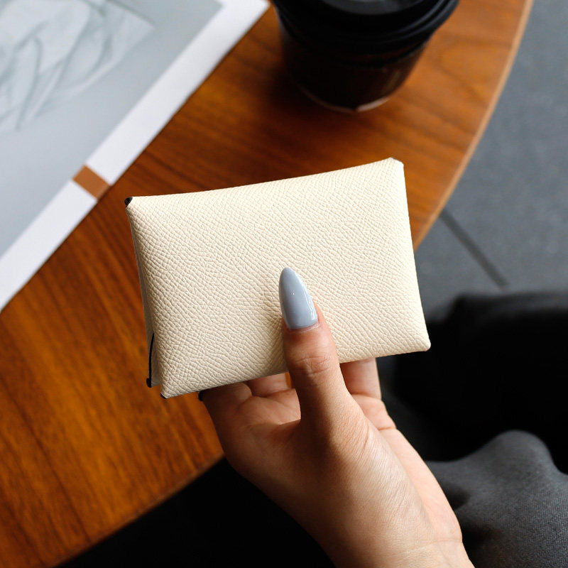 Pebbled Leather Snap Card Pouch_BDHL8420