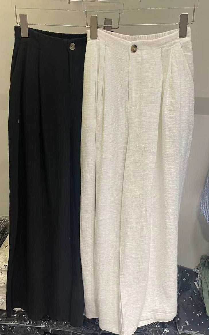 Lazy Linen Wide Leg Pants_BDHL6220