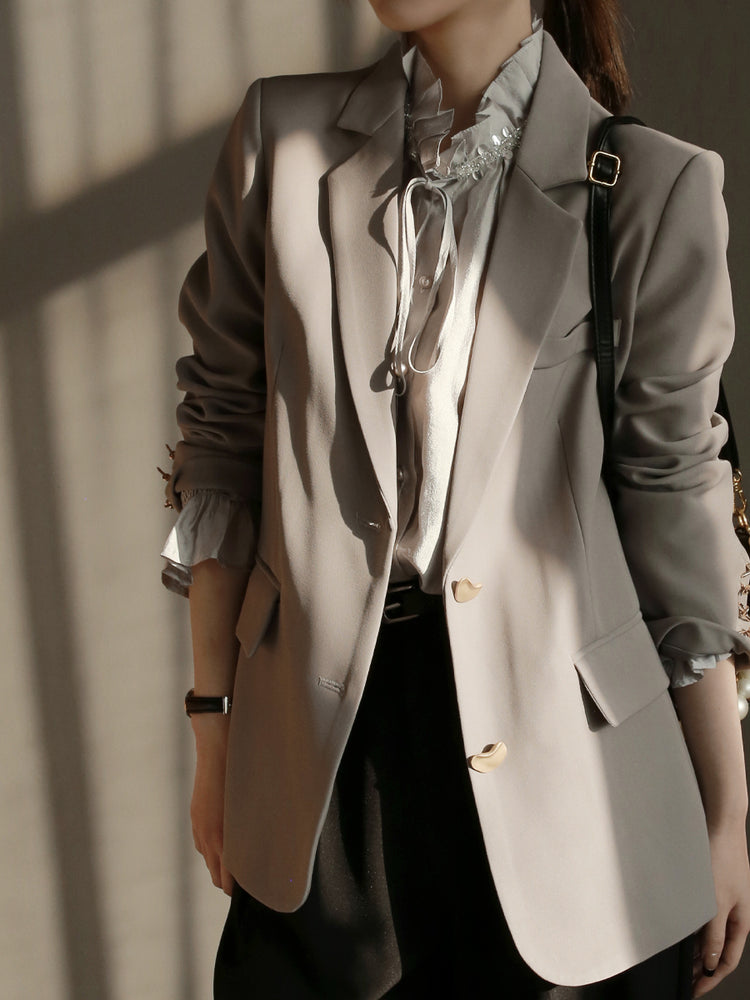 Classic Pea-Button Jacket_BDHL7023