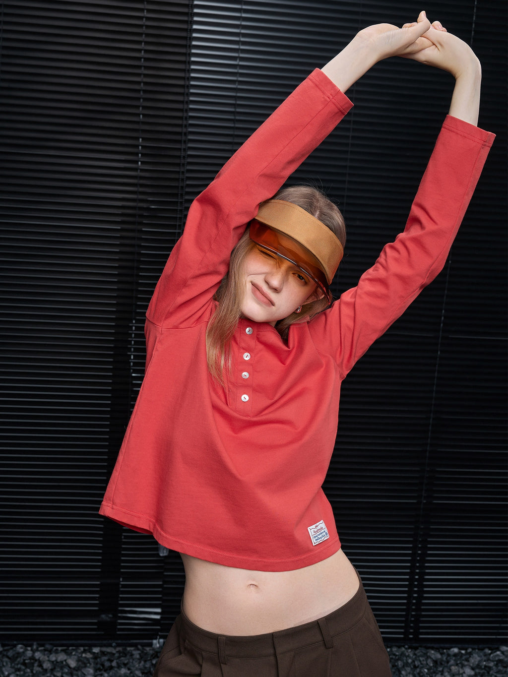 Henry Neck Simple Tops_BDHL8172