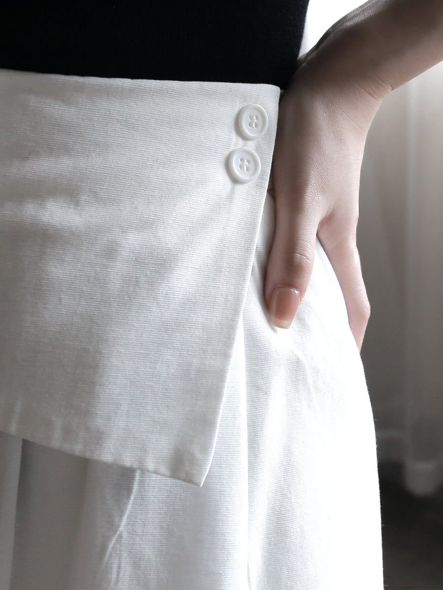 Waist Design A-Line Skirt_BDHL7572