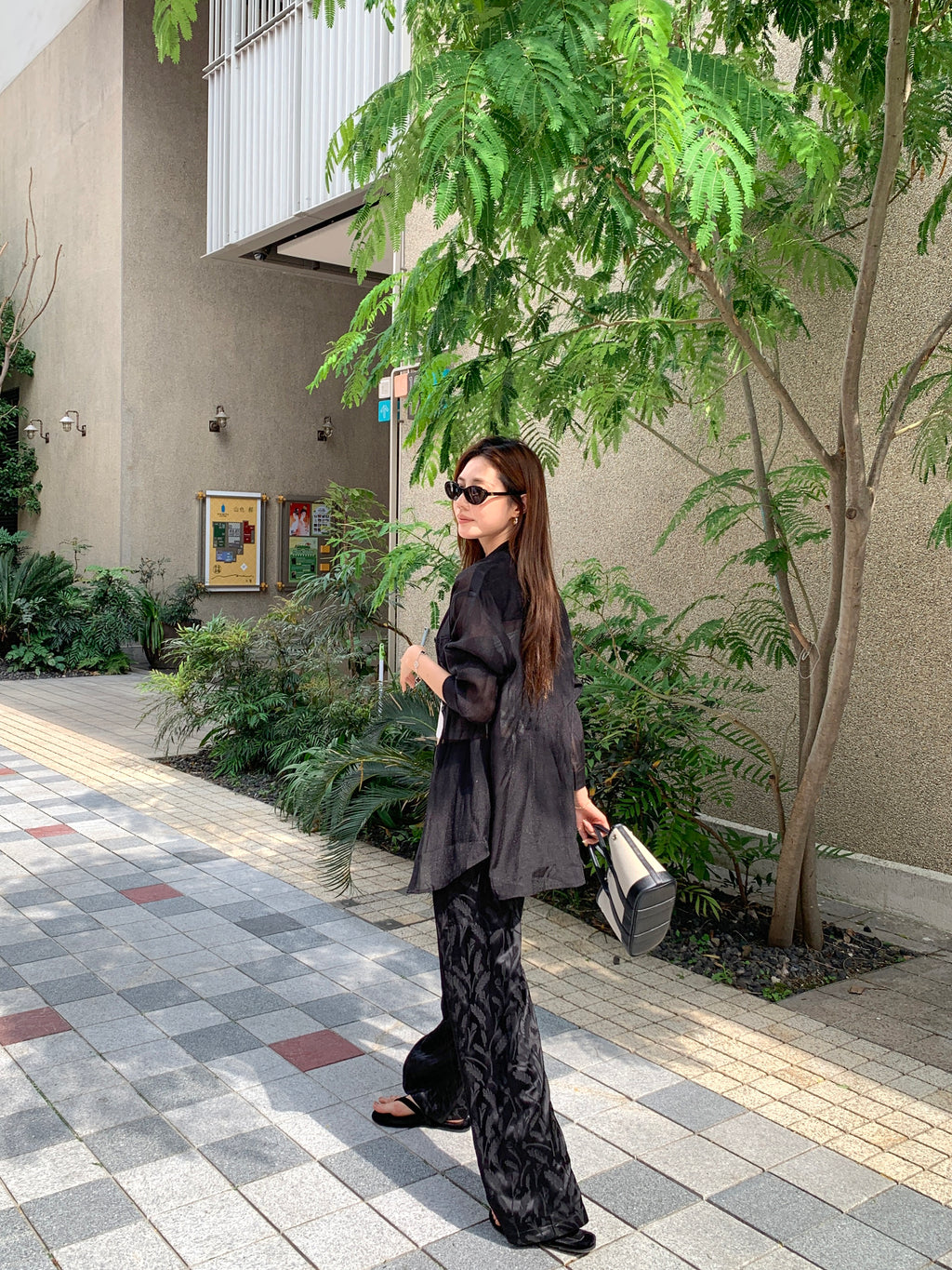 Acetate Jacquard Wide-Leg Cropped Pants_BDHL8334