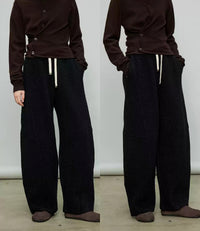 Relaxed Elastic-Waist Wide Pants_BDHL6918