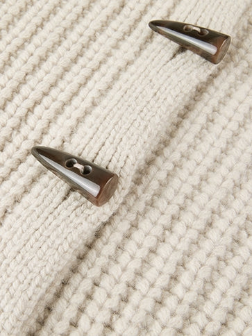 Horn Button Knit Coat_BDHL7978