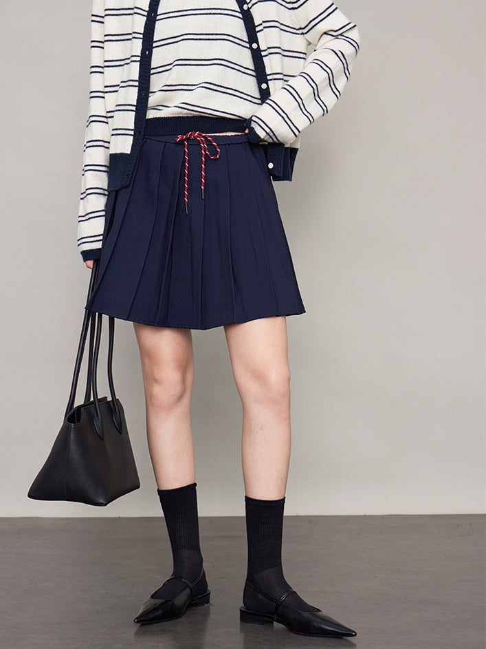 College String Pleated Skirt_BDHL6618