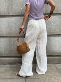 Thin Pleated Wide Leg Pants_BDHL6138