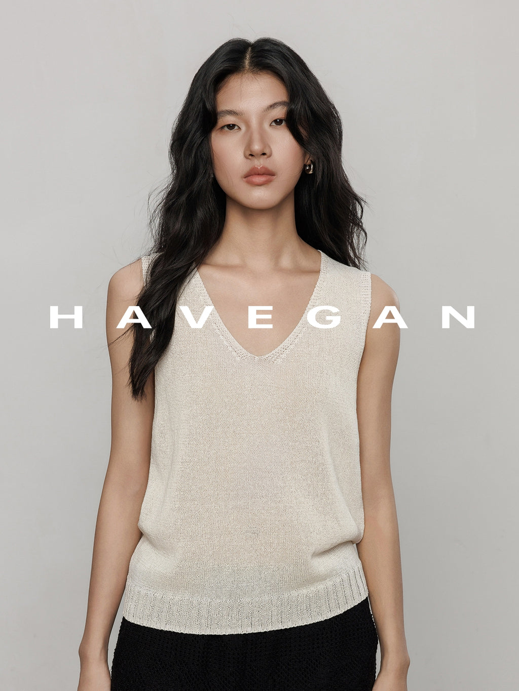 V-Neck Tie-Strap Knitted Vest_BDHL7477
