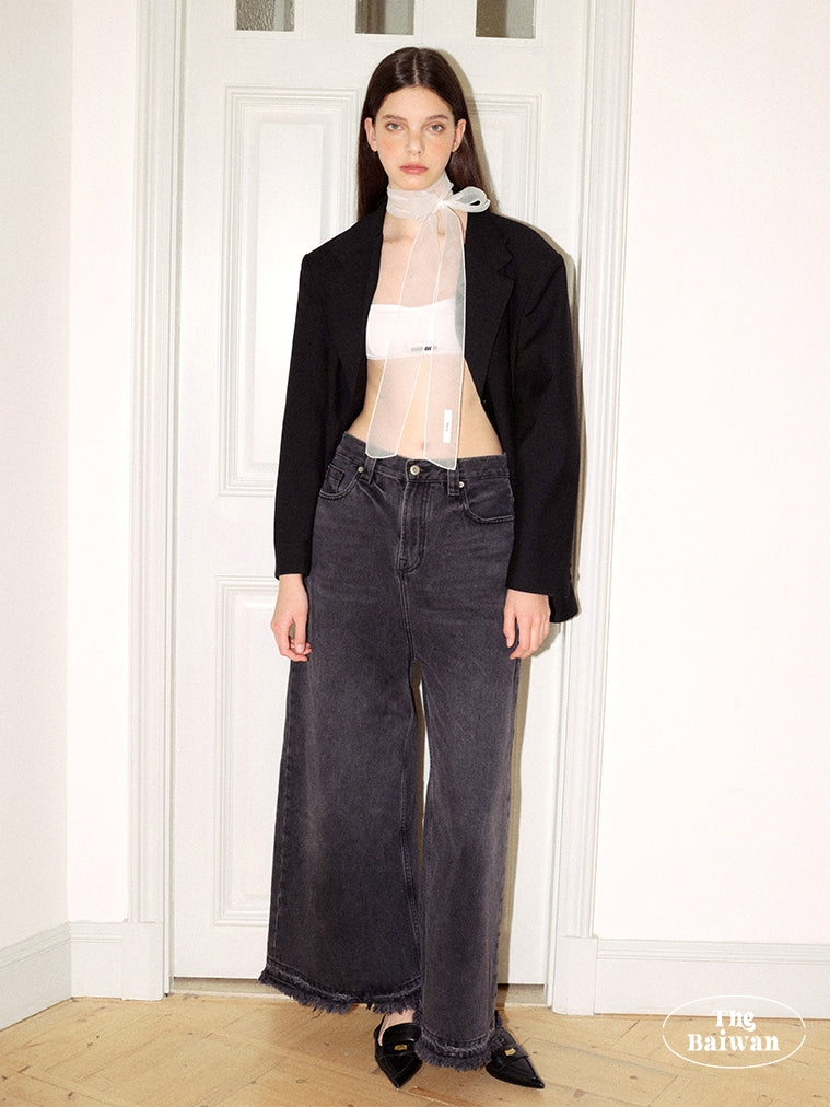 Slender Sheer Silk Scarf_BDHL7445