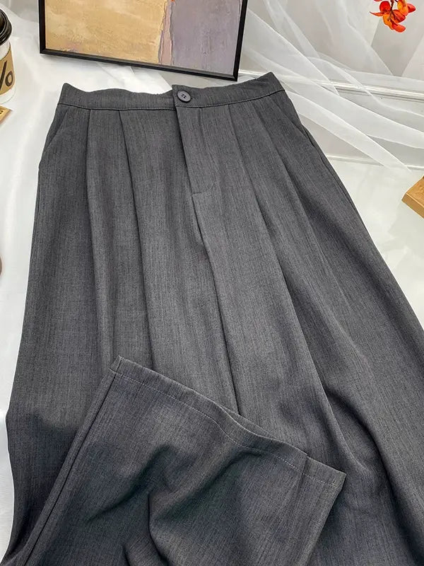 Retro Drape Pleated Pants_BDHL7818