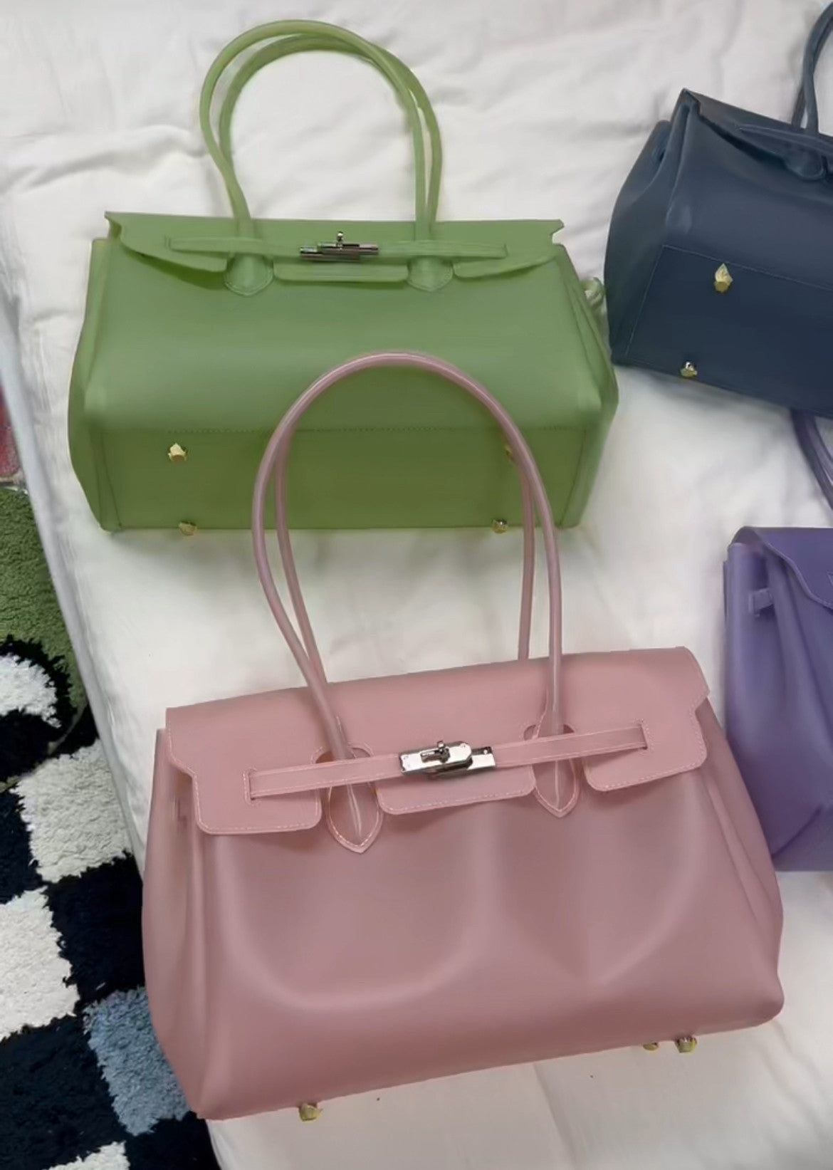 Jelly Turn-Lock Tote Bag_BDHL8250