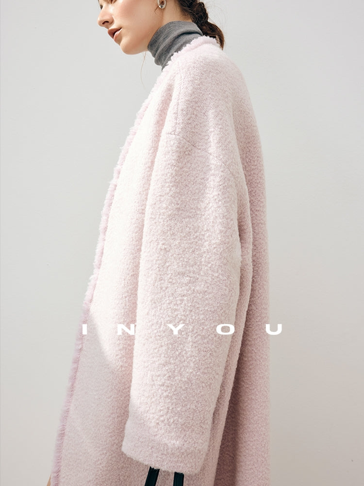 無領蓬鬆長外套_BDHL7909