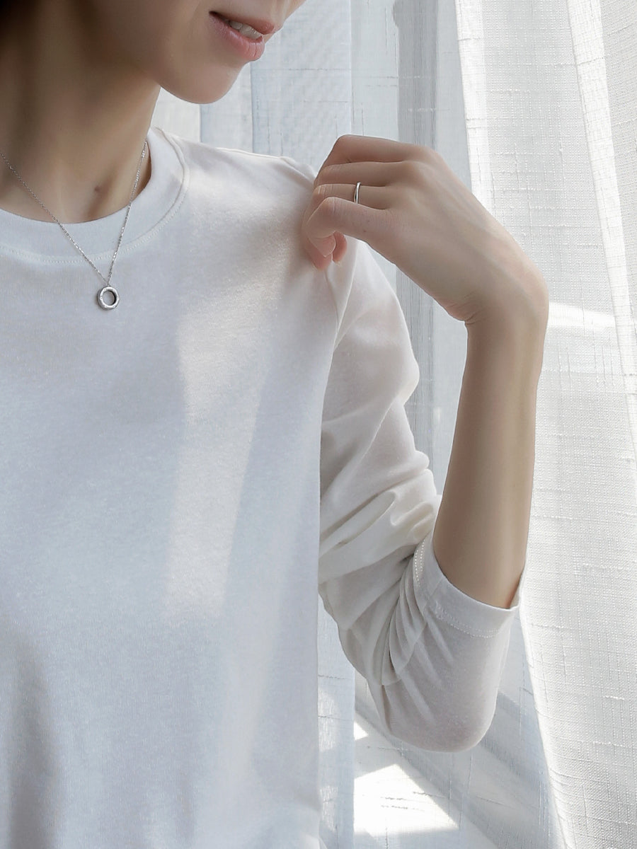 Relaxed-Fit Round Neck Tops_BDHL7765
