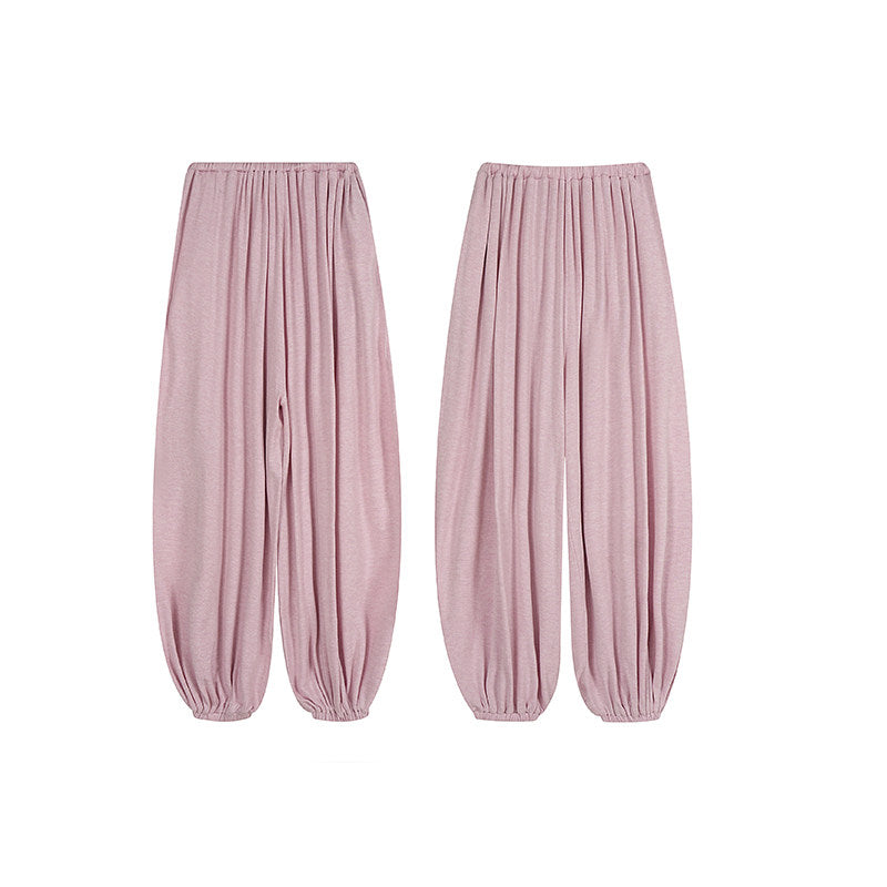 Elastic-Waist Wide-Leg Cropped Pants_BDHL8369