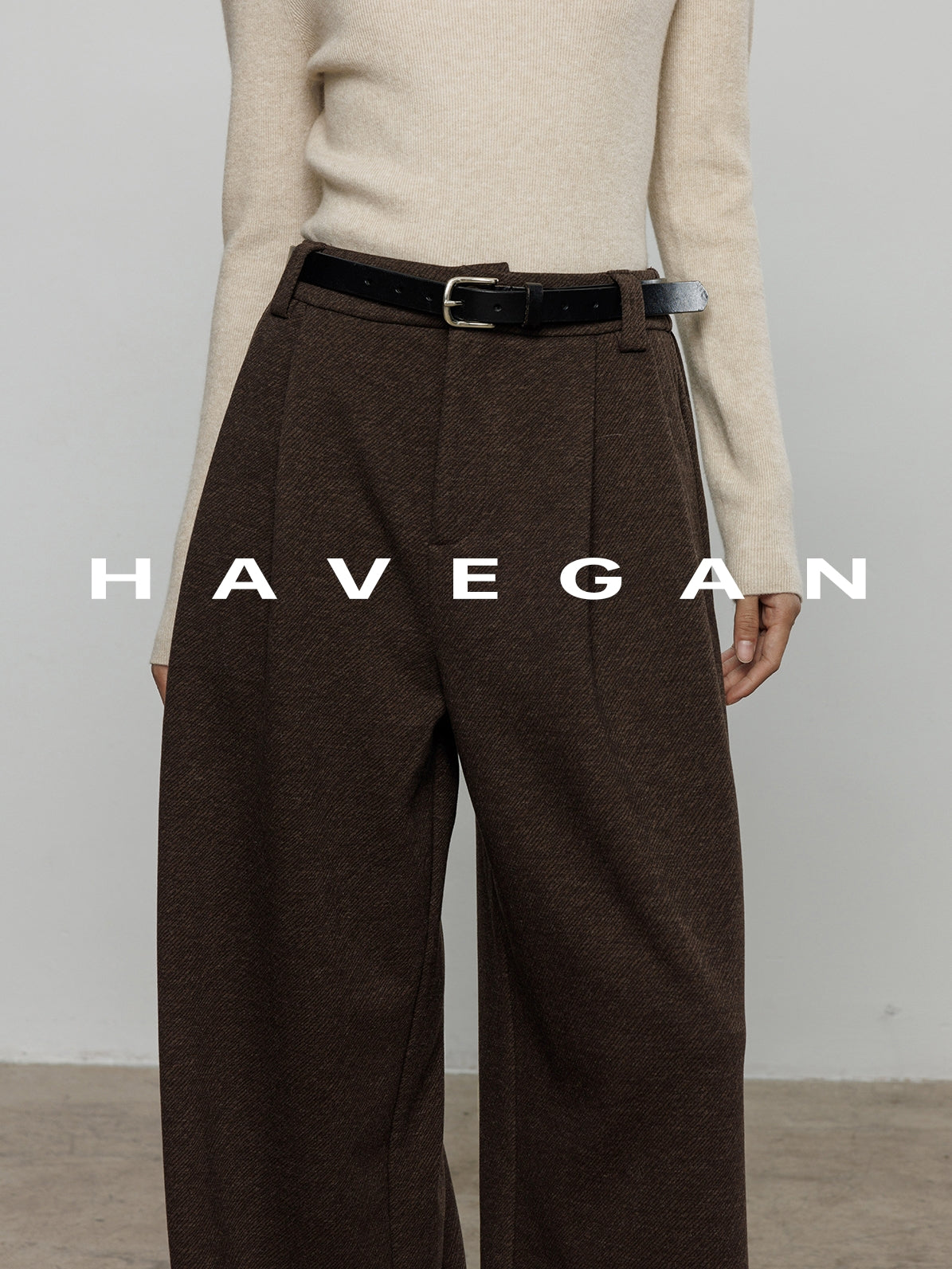 磨毛高腰闊腿褲_BDHL7962