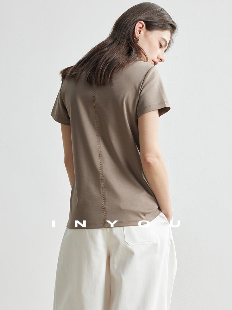 Straight Shoulder T-Shirt_BDHL7179