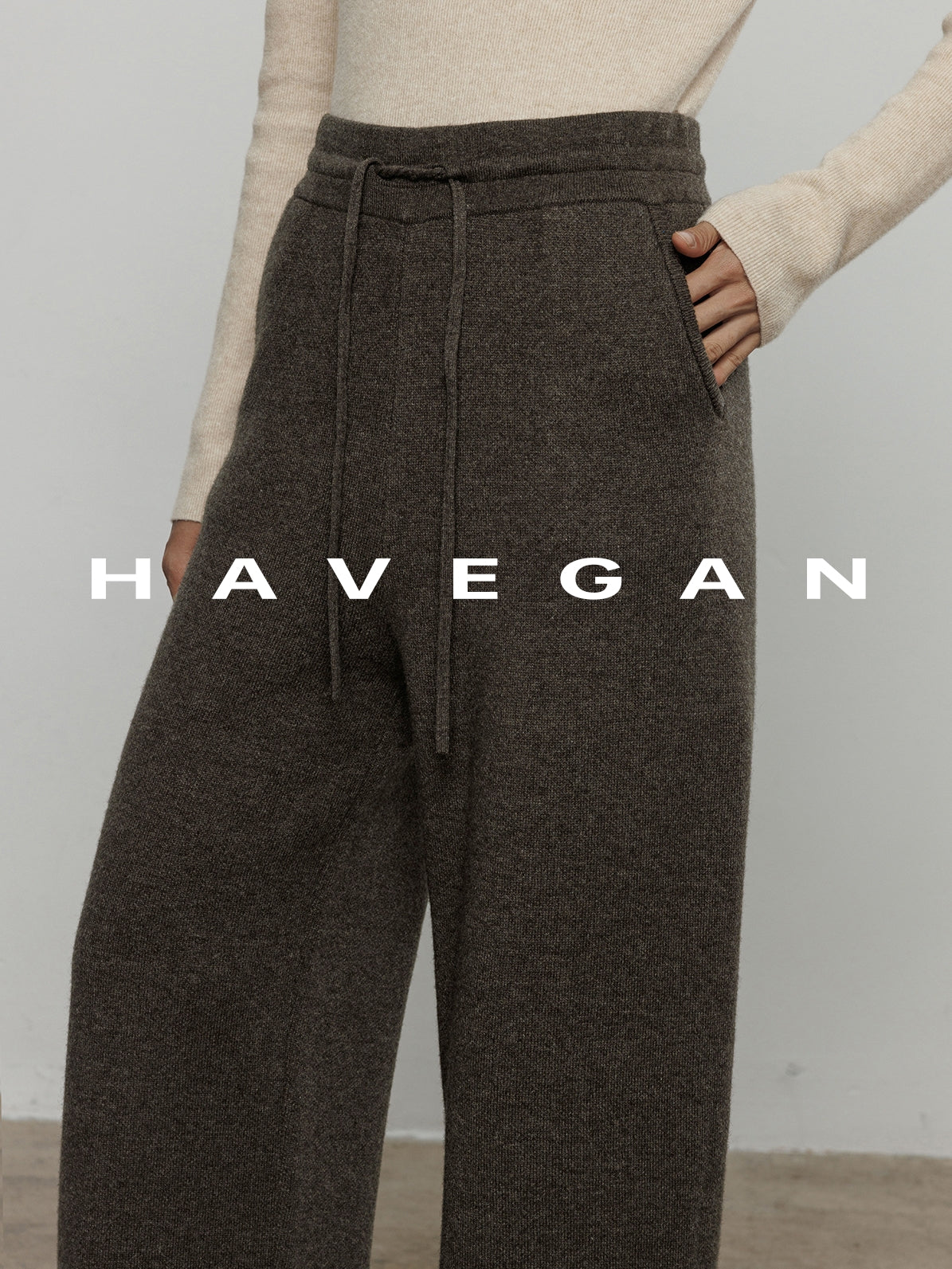 高腰磨毛運動褲_BDHL7964