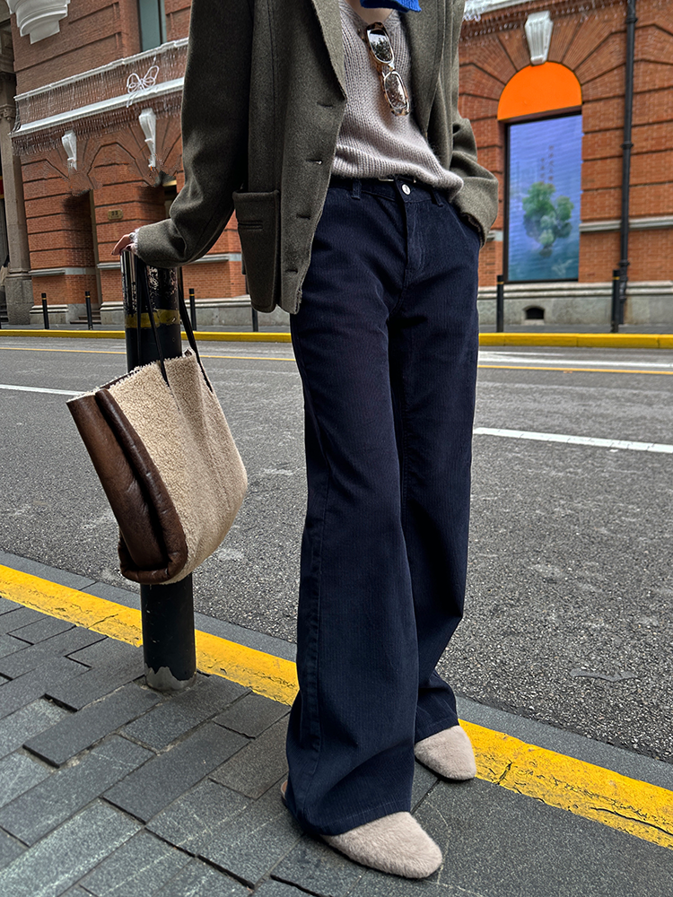 Retro Corduroy Bootcut Pants_BDHL6854