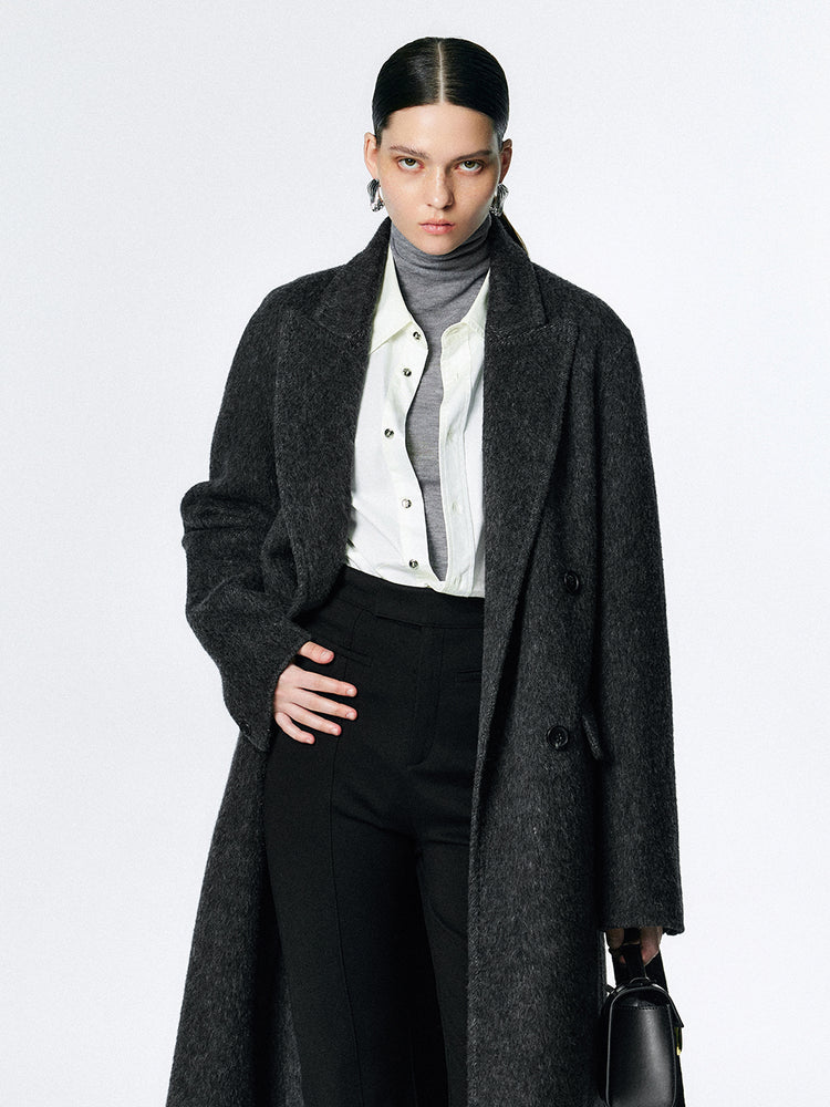 Double-sided minimalist style coat_BDHL5378