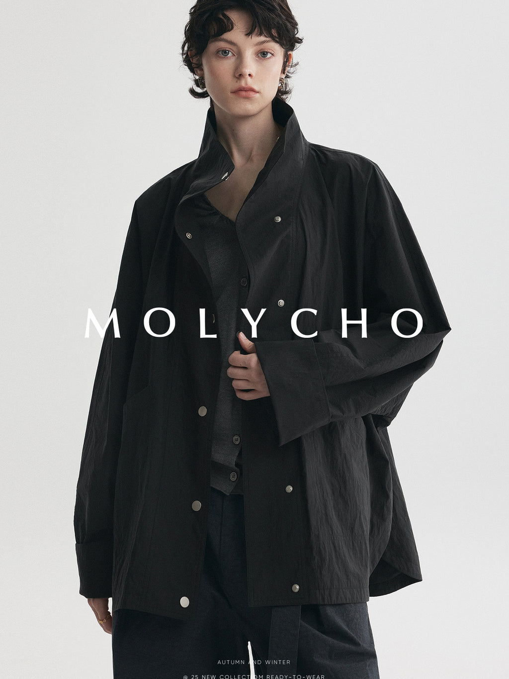 Medium-Length Stand-Collar Jacket_BDHL7724