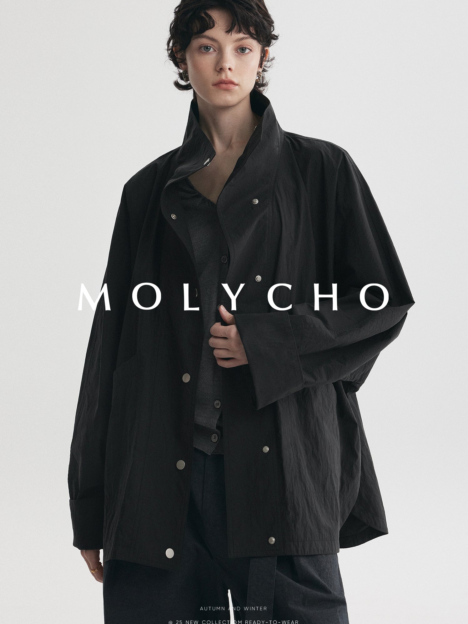 Medium-Length Stand-Collar Jacket_BDHL7724