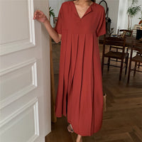 W Front Pleated Dress_HL3704