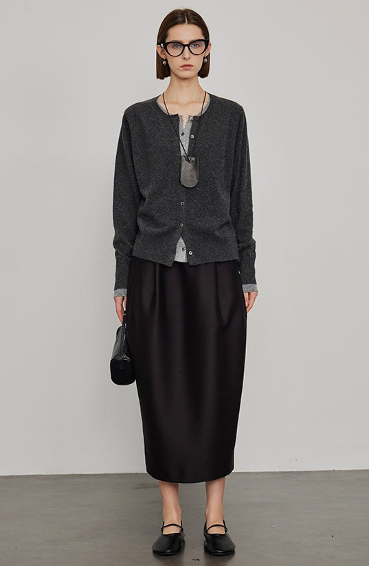 High-Waisted Pleated Bud Skirt_BDHL6491