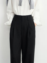 Tucked Straight Suit Pants_BDHL6541