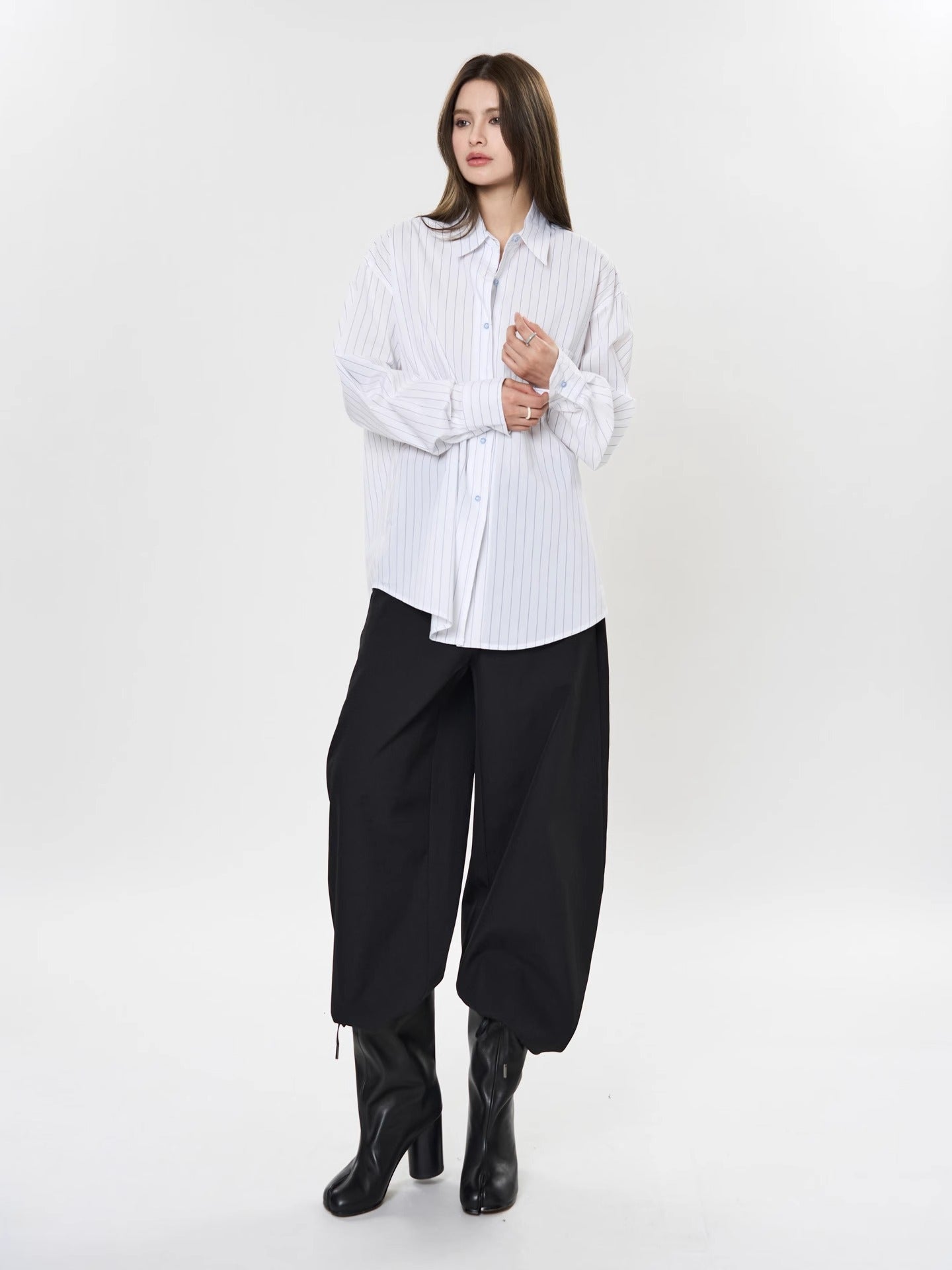 Fresh Vertical Striped Shirt_BDHL7372
