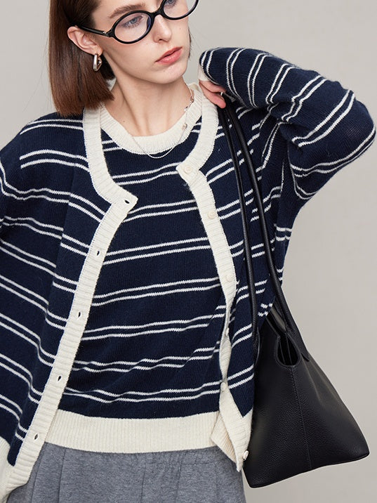 Striped Vest Or Cardigan_BDHL6612