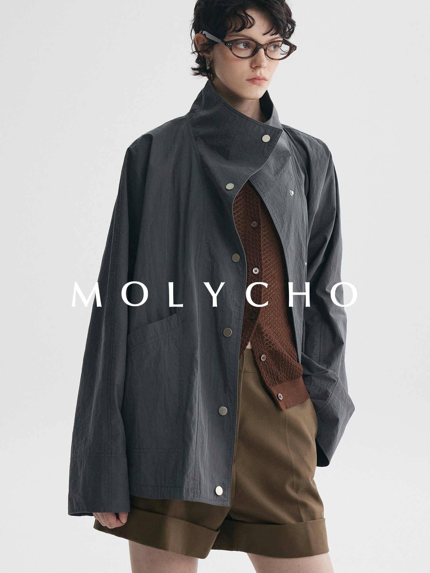 Medium-Length Stand-Collar Jacket_BDHL7724