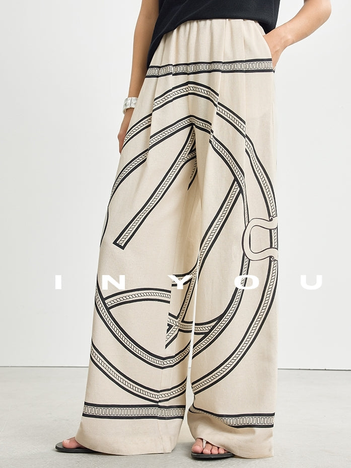 Printed Slim Vest Or Casual Pants_BDHL7485