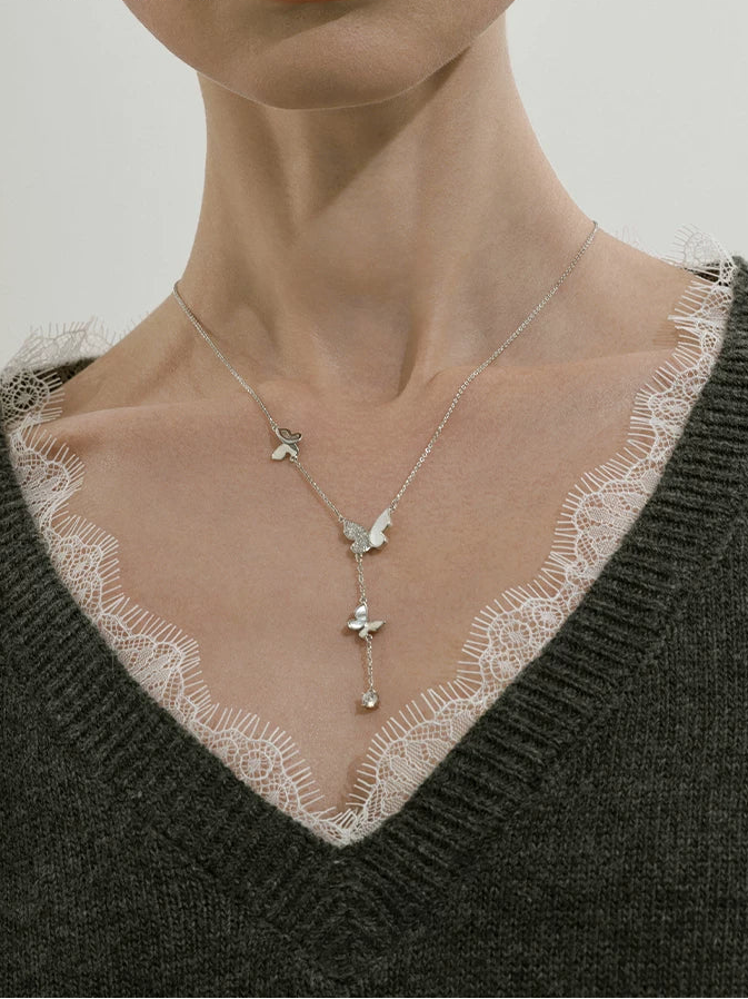 Butterfly Tassel Necklace_BDHL8469