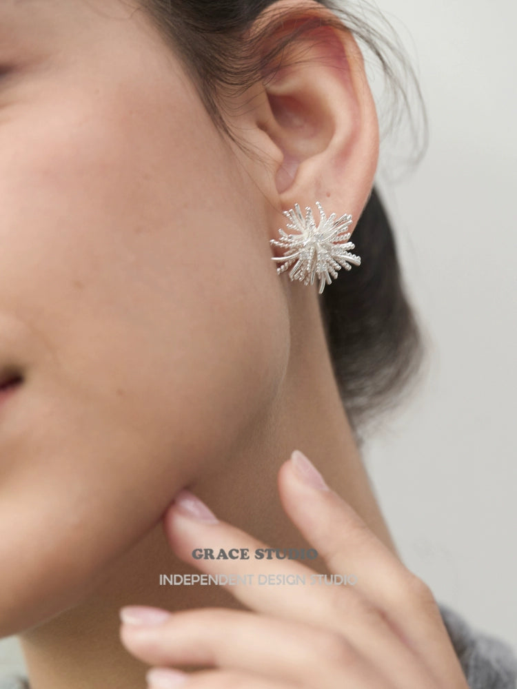 Dandelion Sparkle Pierced Earrings_BDHL7678