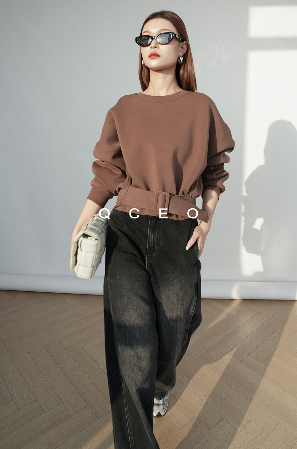 Loose-Fitting Waist Belt Knit_BDHL7149