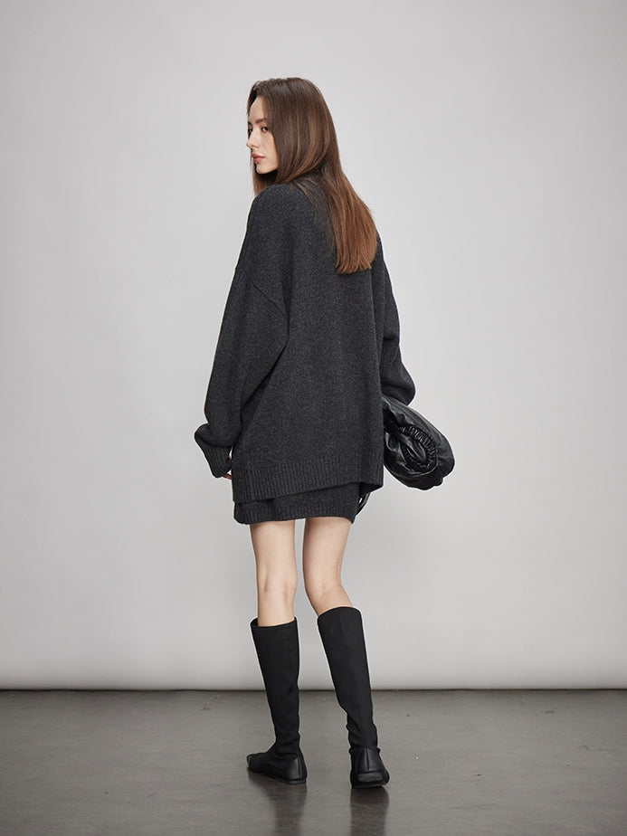 Loose Knit Tops Or Elasticated Waist Skirt_BDHL7994