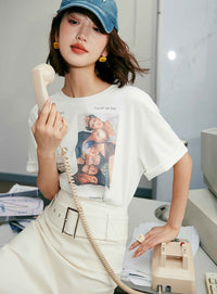 Double-Sided Printed White T-Shirt_BDHL5956