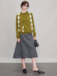 Vertical Cut A-Line Umbrella Skirt_BDHL6689