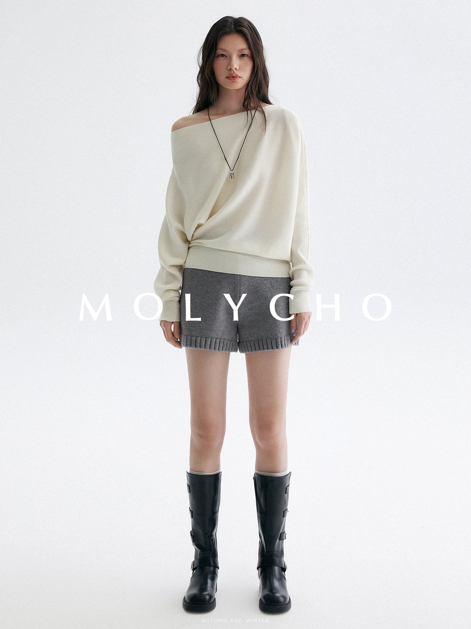 V領針織上衣或針織短褲_BDHL7944