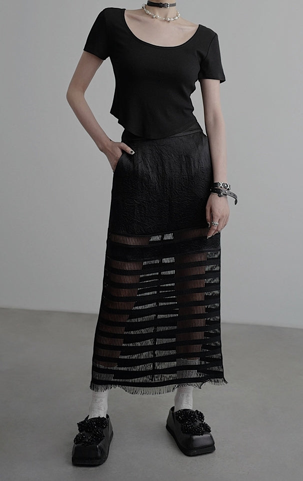 Double-Front Short-Sleeved T-Shirt_BDHL7589