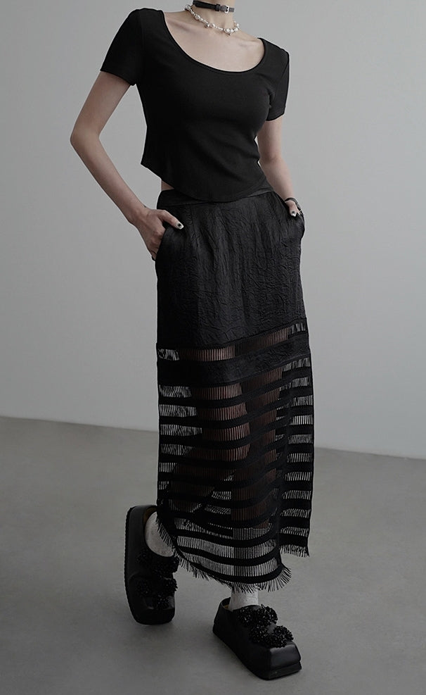 Double-Front Short-Sleeved T-Shirt_BDHL7589