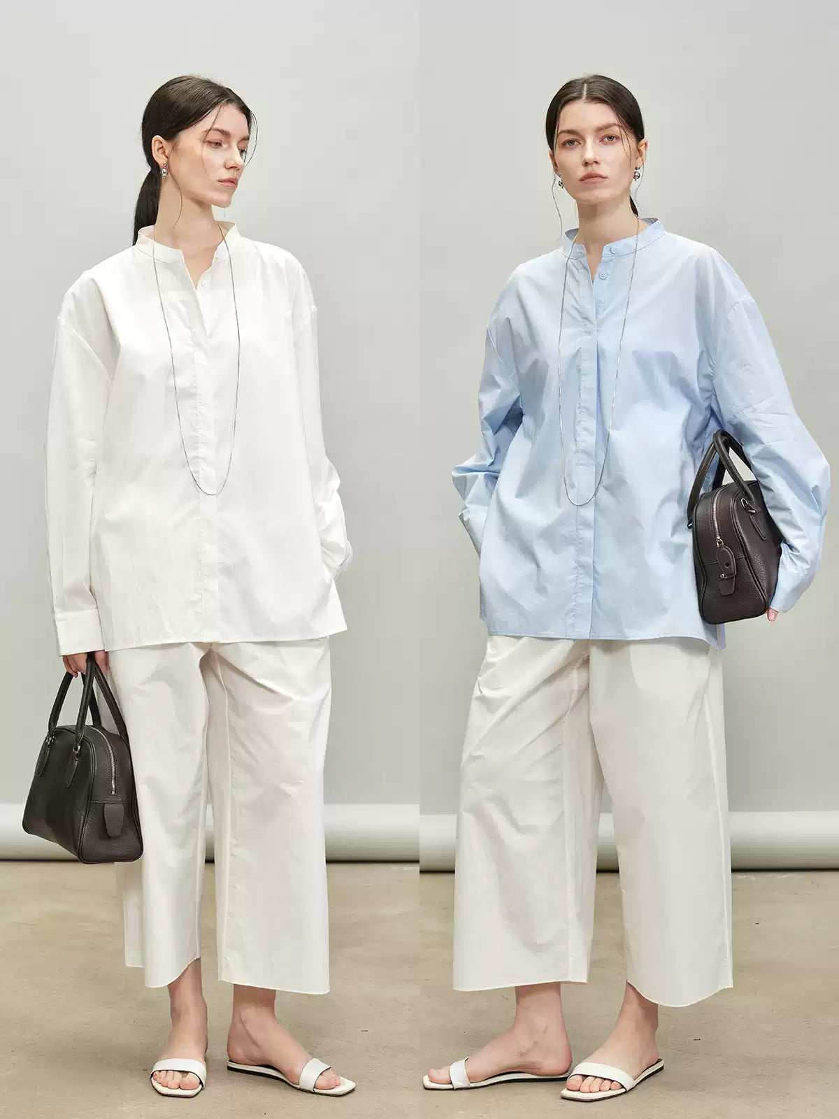 Back Drawstring Pleated Tops_BDHL7335