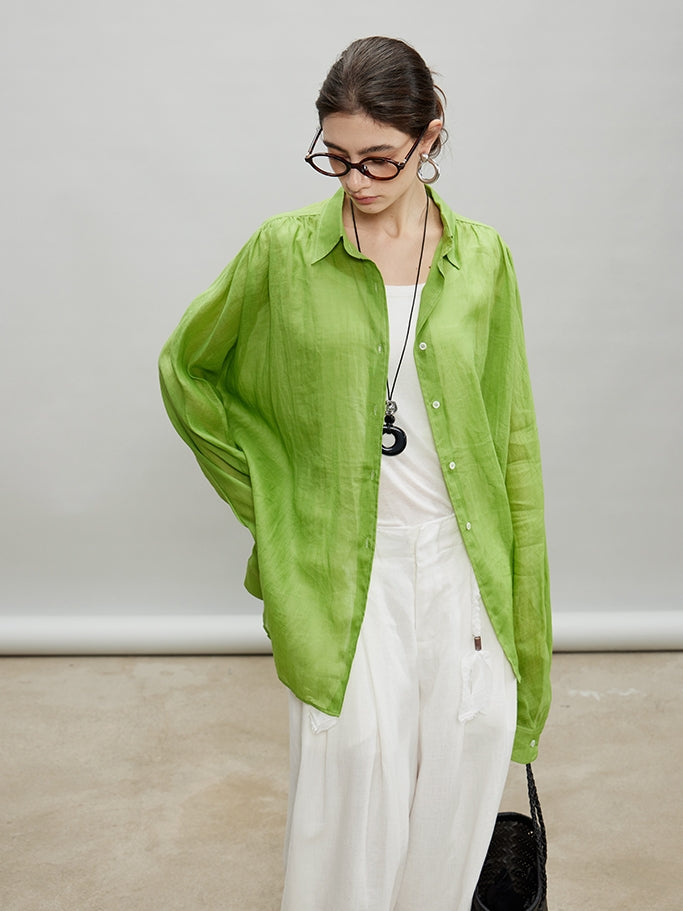 Slightly Transparent Wide Shirt_BDHL7199