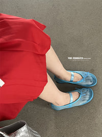 Ribbon Sheer Flat Shoes_BDHL7444