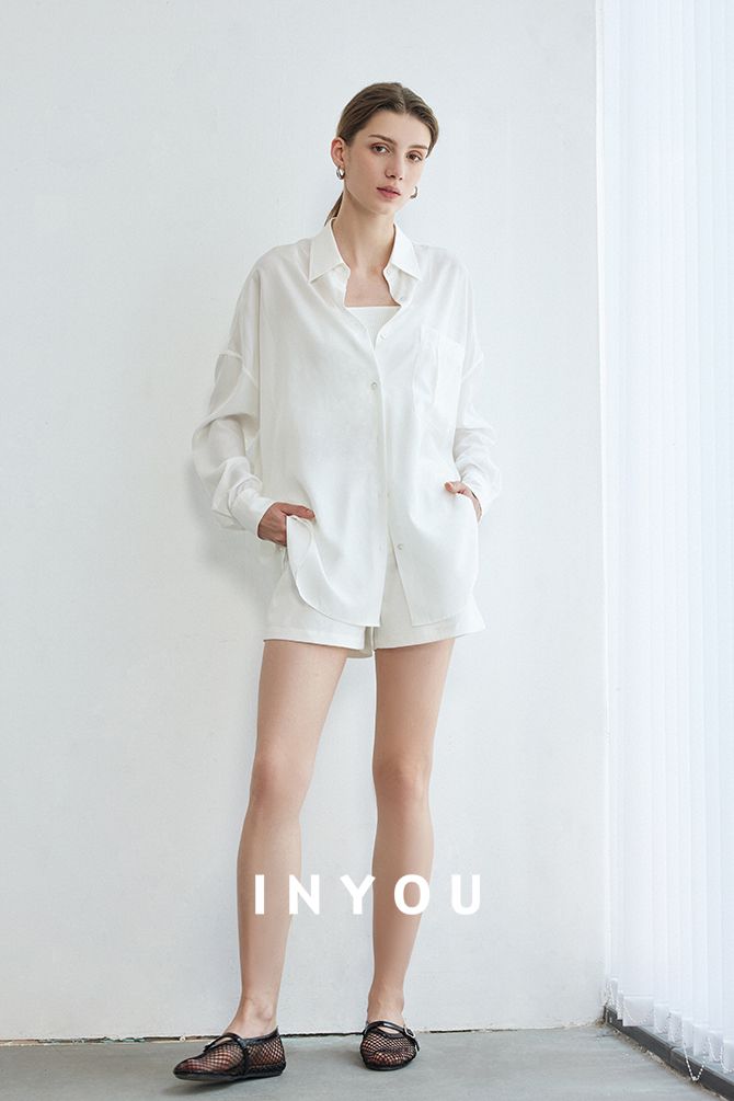 Long Sleeved Thin Loose Shirt_BDHL6145