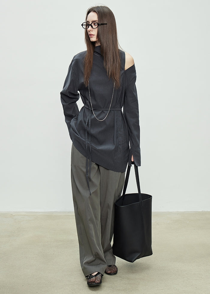 Simple Design Wide Pants_BDHL7103