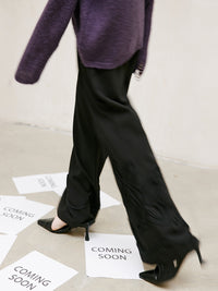 Black Embroidered Straight Pants_BDHL6743