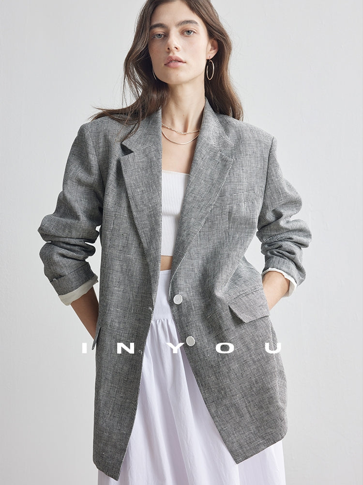 Staggered Lattice Suit Jacket_BDHL7173