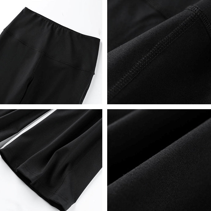 高腰彈力喇叭褲_BDHL8057